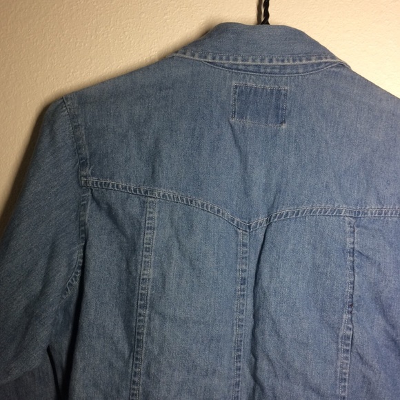 AT LAST NY Imitation Denim Outerwear - Picture 4 of 5